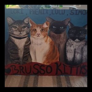 Customisable pet portraits(one in the photo is not for sale, only an example.)